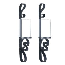ORNATE CANDLE SCONCE DUO